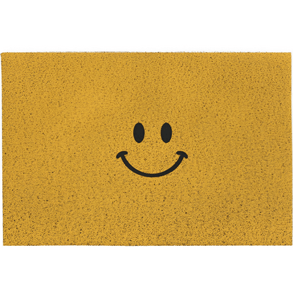 Niedliche Smiley Fußmatte – Rutschfest & Wasserabsorbierend für den Eingangsbereich