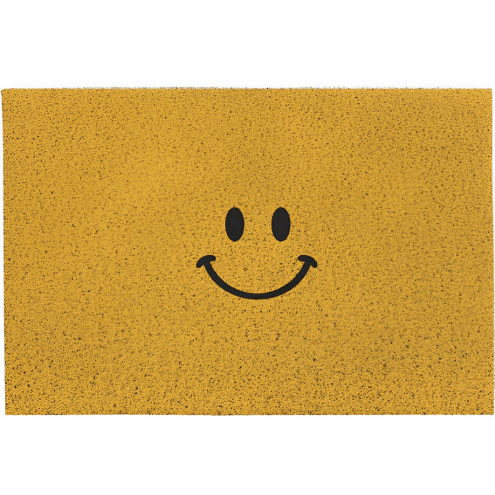Niedliche Smiley Fußmatte – Rutschfest & Wasserabsorbierend für den Eingangsbereich