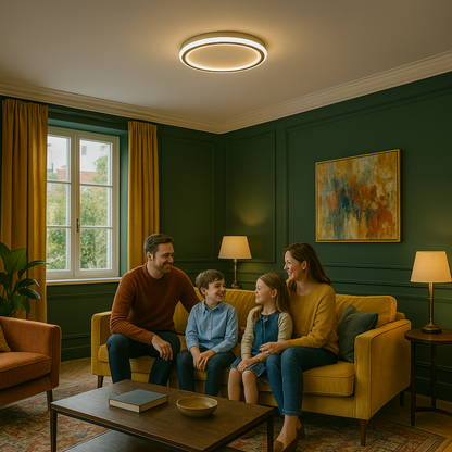 Skandinavische LED Deckenleuchte – Modern, dimmbar & stilvoll für Wohnzimmer, Esszimmer & Flur