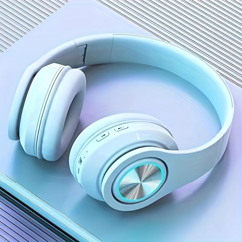 Kopfbügel-Kopfhörer mit Mikrofon, Kartensteckplatz und kabellosem Bluetooth-Modus