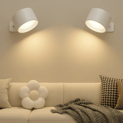 Kabellose LED-Wandlampe mit Akku & 360° Drehung