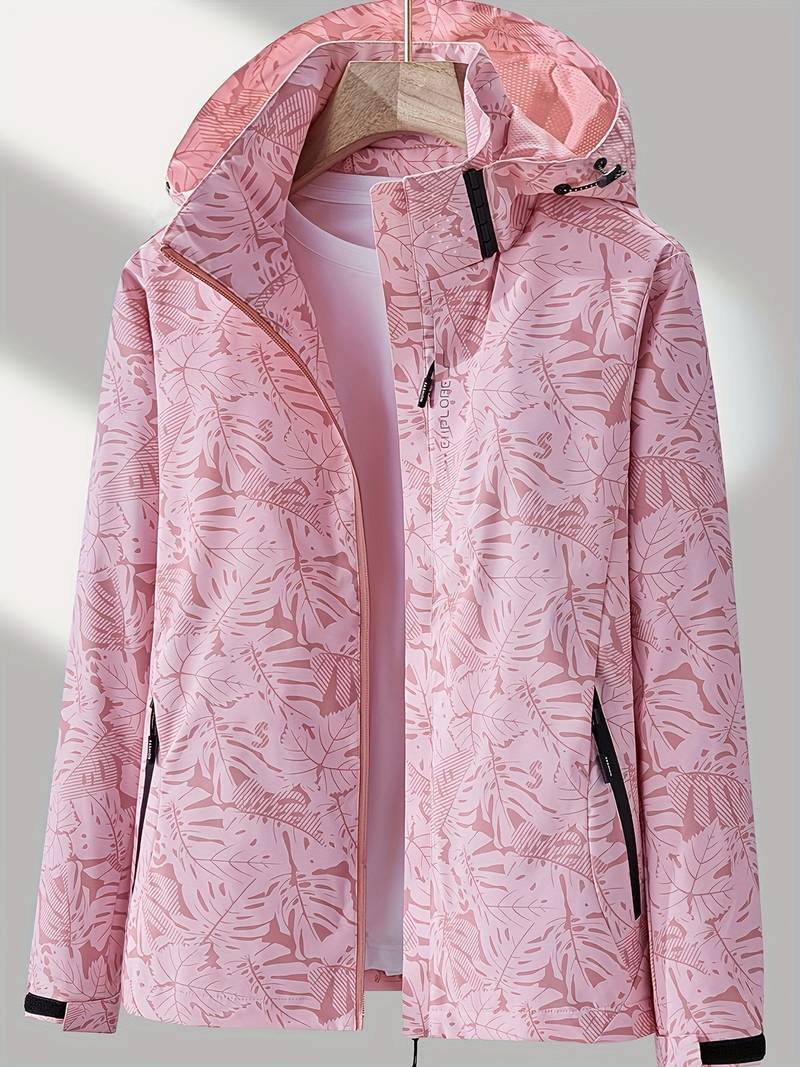 Damen Jacke Mit Kapuze Wasser- Und Windabweisend