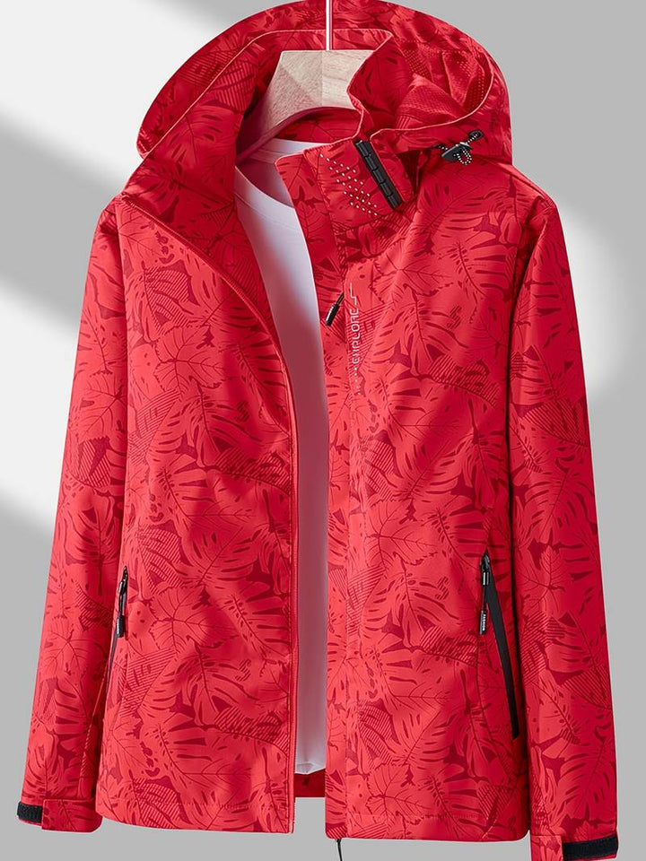 Damen Jacke Mit Kapuze Wasser- Und Windabweisend
