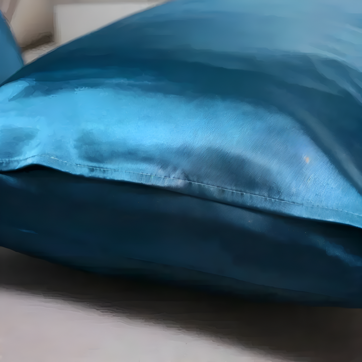 Seidiges Kopfkissenbezug Weiche Einfarbige Farbe