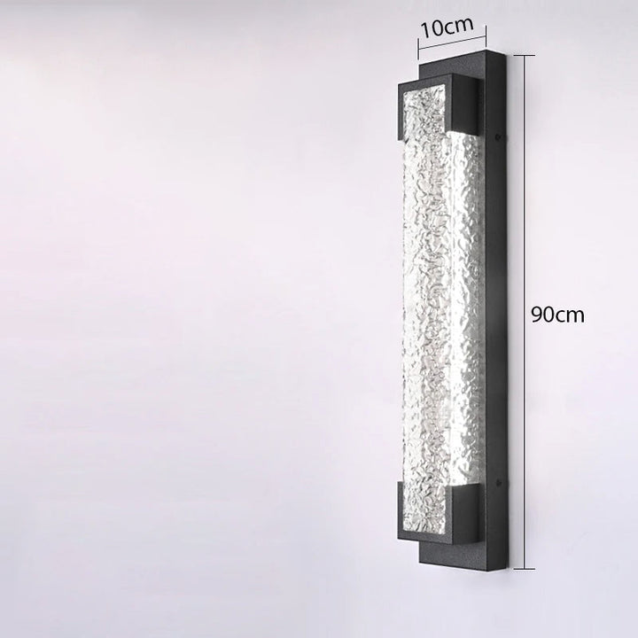 LED-Kaskaden-Wandlampe aus Stahl