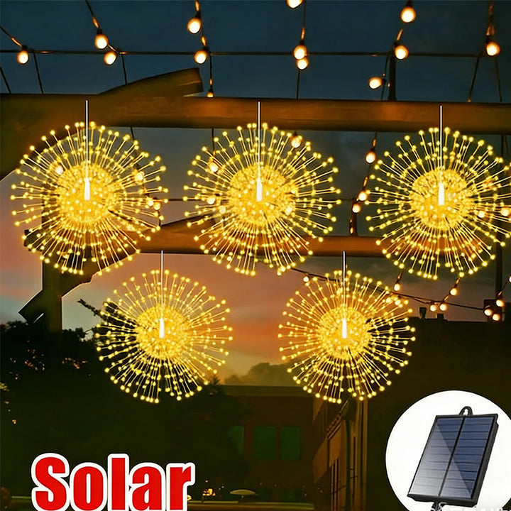 Solarleuchte Feuerwerk Mit Dämmerungssensor