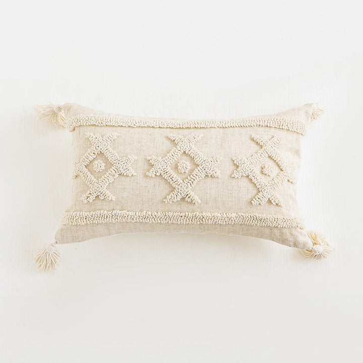Bügelfreier Kissenbezug Beige Boho Design