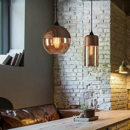Hängeleuchte Holz Glas – Skandinavisches Design für Esszimmer und Wohnzimmer