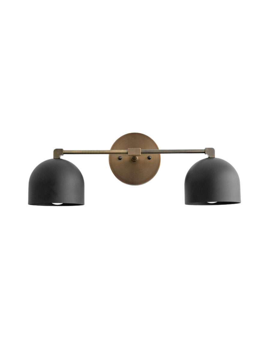 Mid Century Wandleuchte – Messing Badspiegel Lampe im Retro-Stil