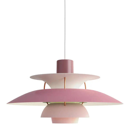 Moderne Pendelleuchte, mehrfarbig, skandinavisches Design, Metall, Wohnzimmerbeleuchtung.