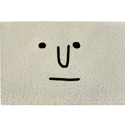 Niedliche Smiley Fußmatte – Rutschfest & Wasserabsorbierend für den Eingangsbereich