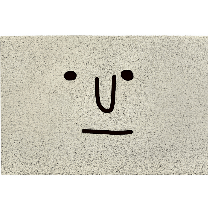 Niedliche Smiley Fußmatte – Rutschfest & Wasserabsorbierend für den Eingangsbereich