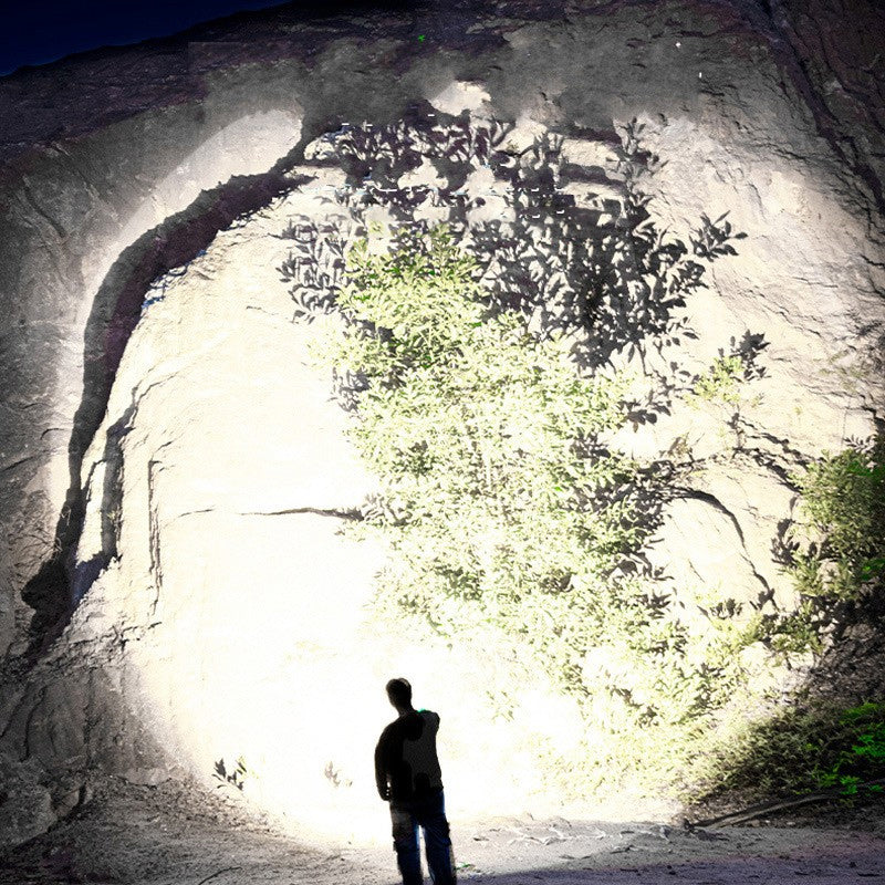 Wasserdichte LED-Taschenlampe mit Zoom und 3 Lichtmodi