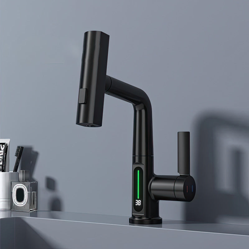 Digitaler Wasserhahn mit LED Temperaturanzeige & 360° Schwenkfunktion