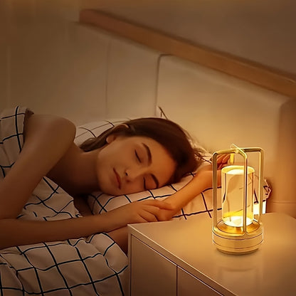 Wiederaufladbare Kristall-Tischlampe – Touch-gesteuert & USB-betrieben