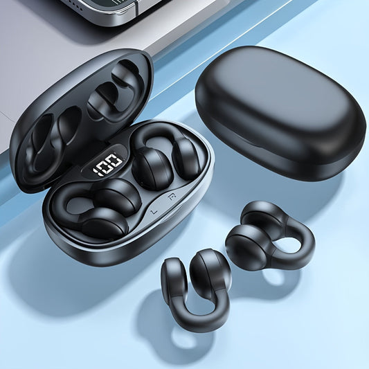 Kabellose Touch-Headset-Ohrringe mit Sportdesign und Ladecase