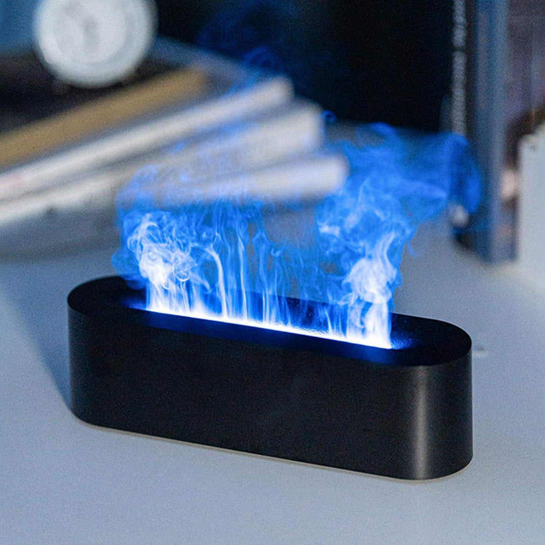 Eleganter Aroma-Diffuser mit stimmungsvoller Flammenoptik