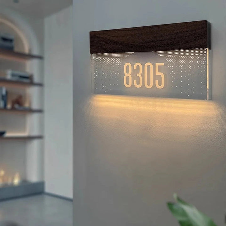 LED-Hausnummernschild Individuelles Design