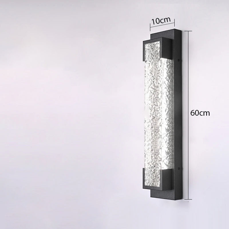 LED-Kaskaden-Wandlampe aus Stahl