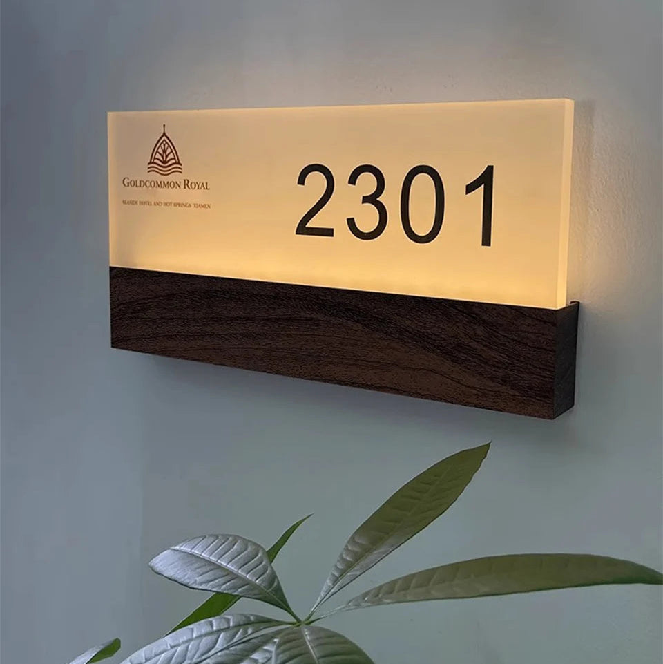 LED-Hausnummernschild Individuelles Design