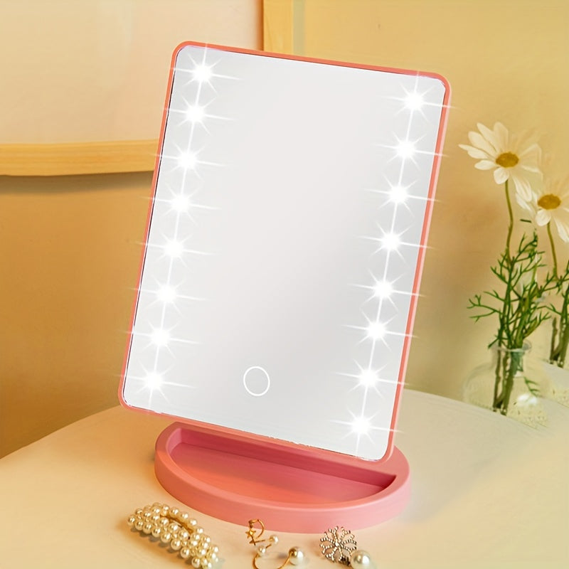 LED Schminkspiegel mit Touchfunktion und 16 dimmbaren Leuchten