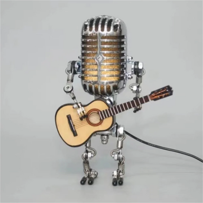 Retro Mikrofon Roboterlampe - Kreative Vintage Beleuchtung