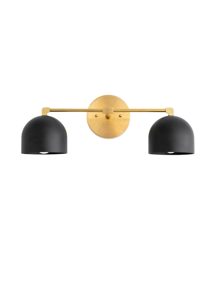 Mid Century Wandleuchte – Messing Badspiegel Lampe im Retro-Stil
