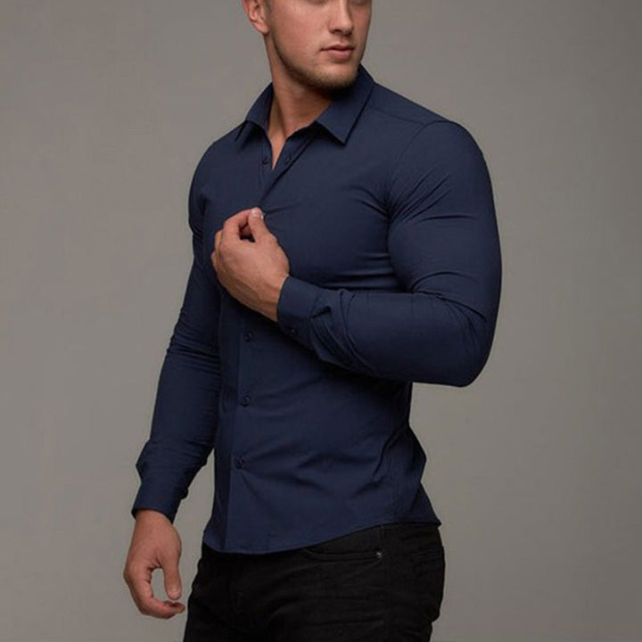 Herren Hemd Mit Schmalem Schnitt Und Langarm