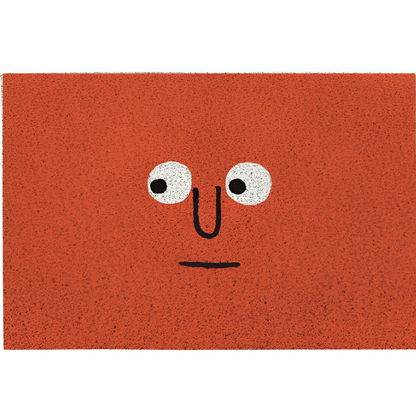 Niedliche Smiley Fußmatte – Rutschfest & Wasserabsorbierend für den Eingangsbereich