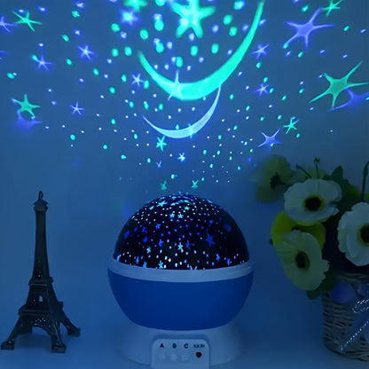 360° Sternenhimmel Projektor mit 12 Farbmodi – LED Galaxy Nachtlicht