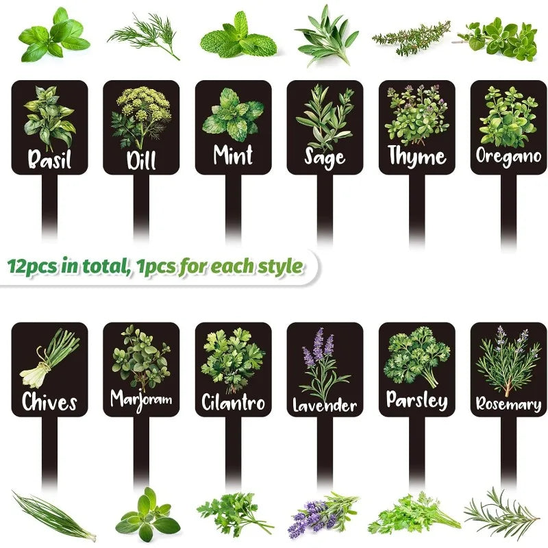 Acryl-Pflanzenschilder zum Beschriften für Kräuter, Blumen und Gemüse