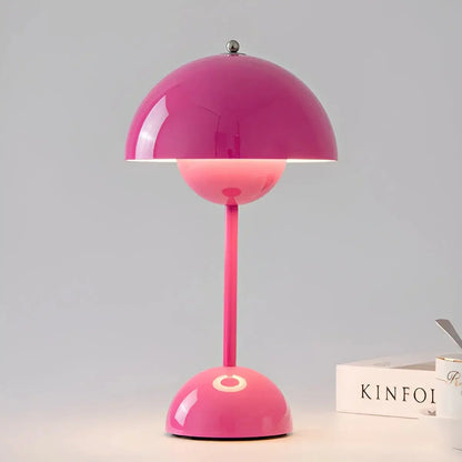 Kabellose LED Tischlampe Pillam mit Dimmfunktion – Edelstahl Design