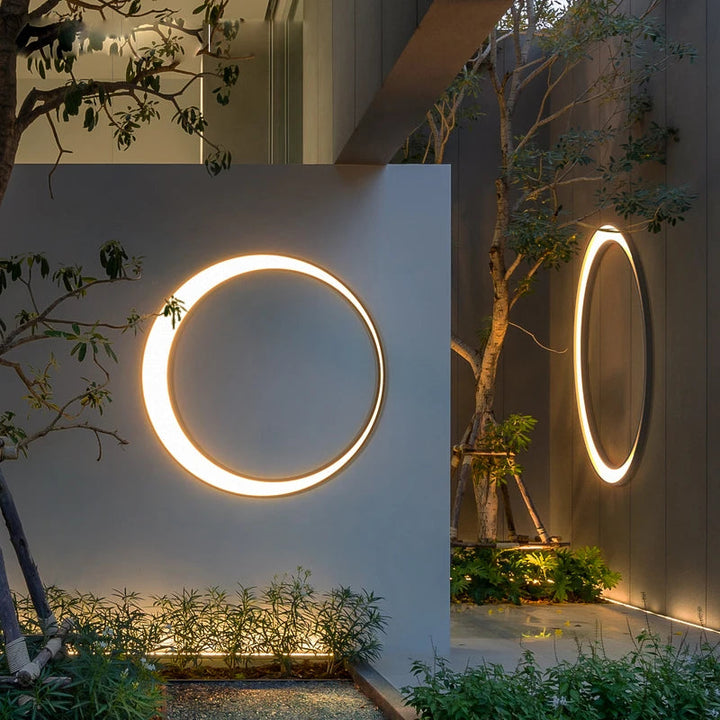 Runde LED-Außenwandlampe