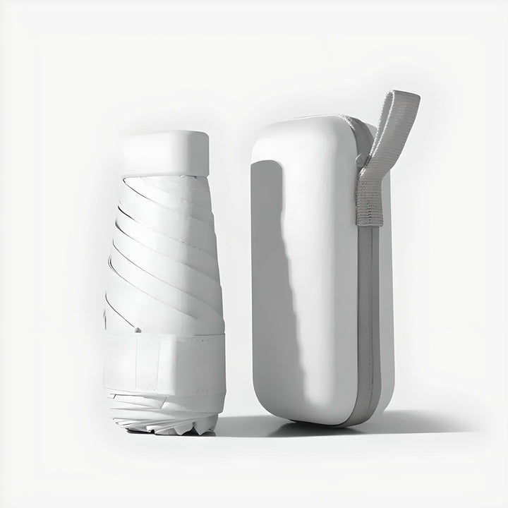 Kompakter Reise-Regenschirm mit wasserfester Hülle – windfest & ultraleicht