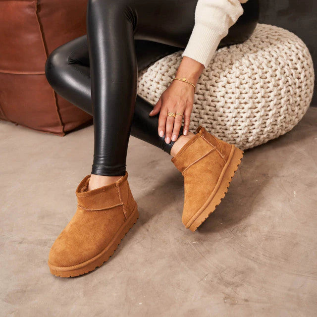 Damen Winter Boots Mit Kurzschaft Im Klassischen Design
