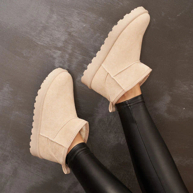 Damen Winter Boots Mit Kurzschaft Im Klassischen Design