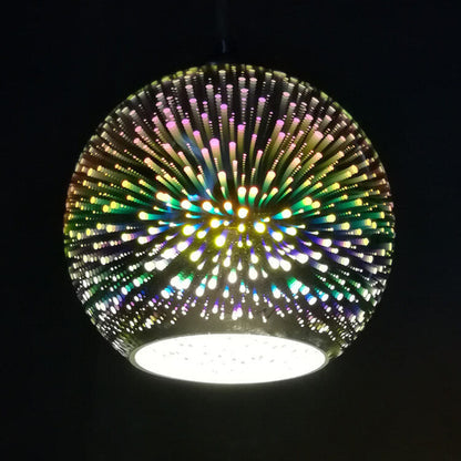 Kreative 3D Feuerwerk Pendelleuchte