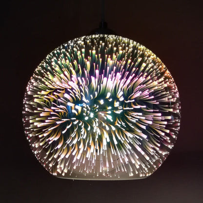 Kreative 3D Feuerwerk Pendelleuchte
