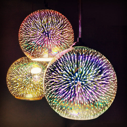 Kreative 3D Feuerwerk Pendelleuchte