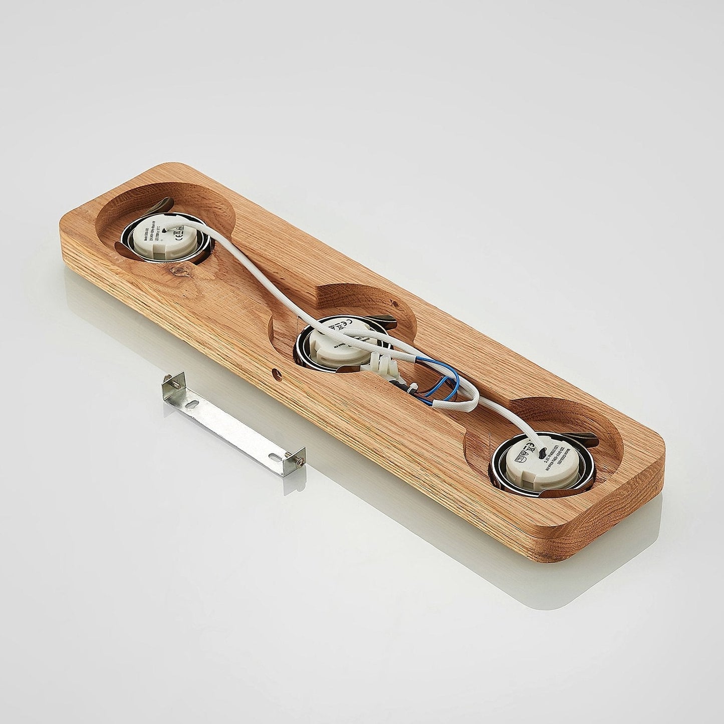 Deckenleuchte Eiche Holz Doppelstrahler LED