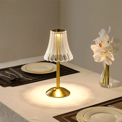 Kristall-Tischlampe mit LED und Touch-Bedienung