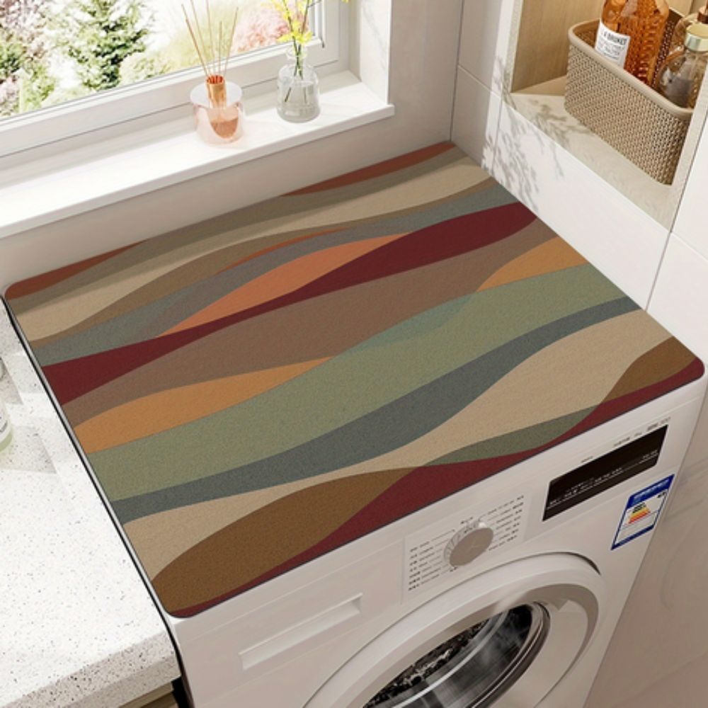 Geräte Schutzmatte Boho – Rutschfeste Mikrofaser Abdeckmatte für Küche & Haushalt