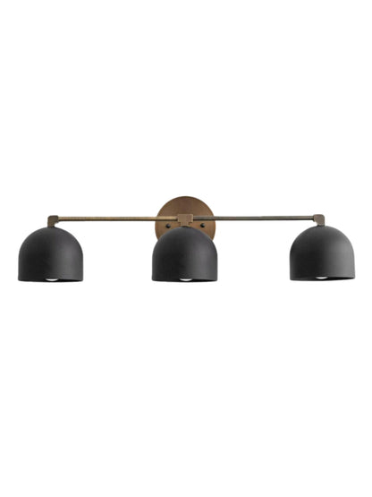 Mid Century Wandleuchte – Messing Badspiegel Lampe im Retro-Stil
