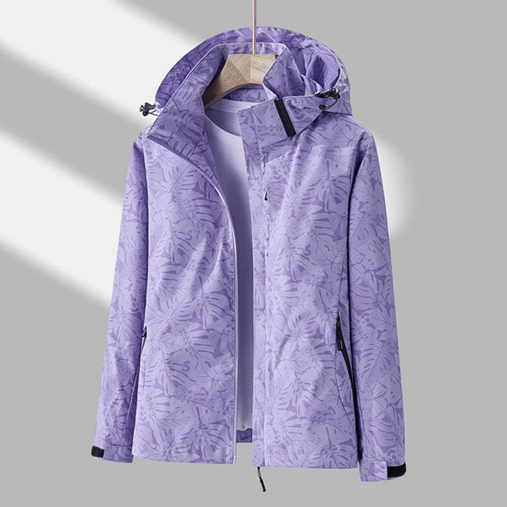 Damen Jacke Mit Kapuze Wasser- Und Windabweisend