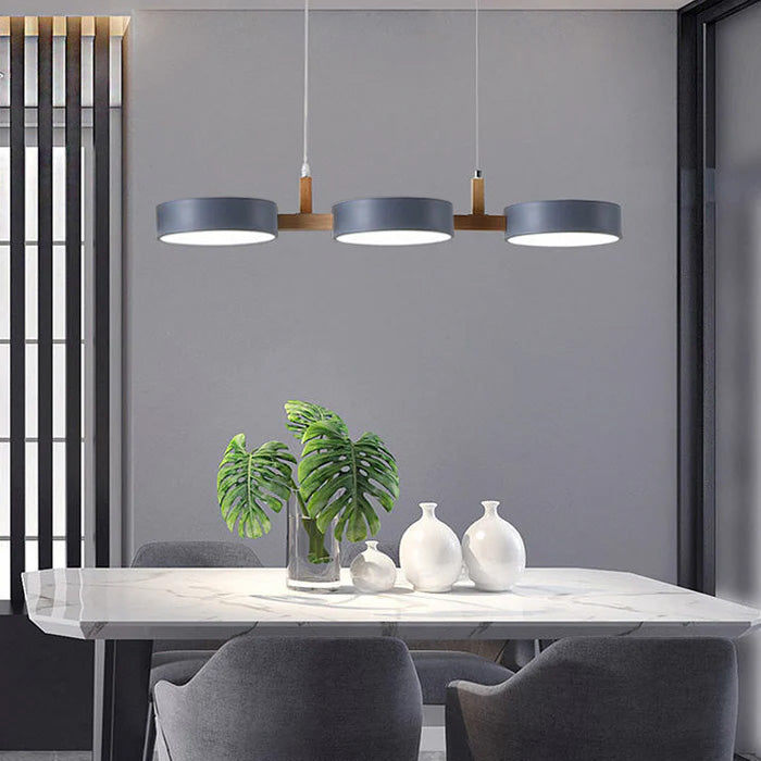 Moderne Metall-Deckenleuchte – flach, nordisch & dimmbar
