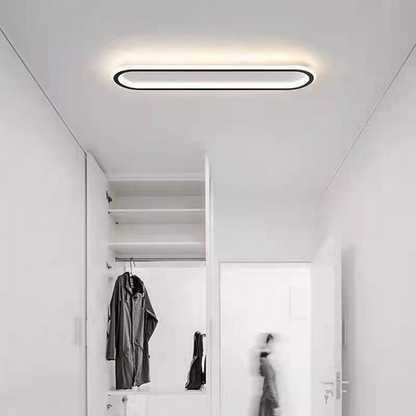 LED-Deckenleuchte oval dimmbar mit Farbwechsel – flach & modern