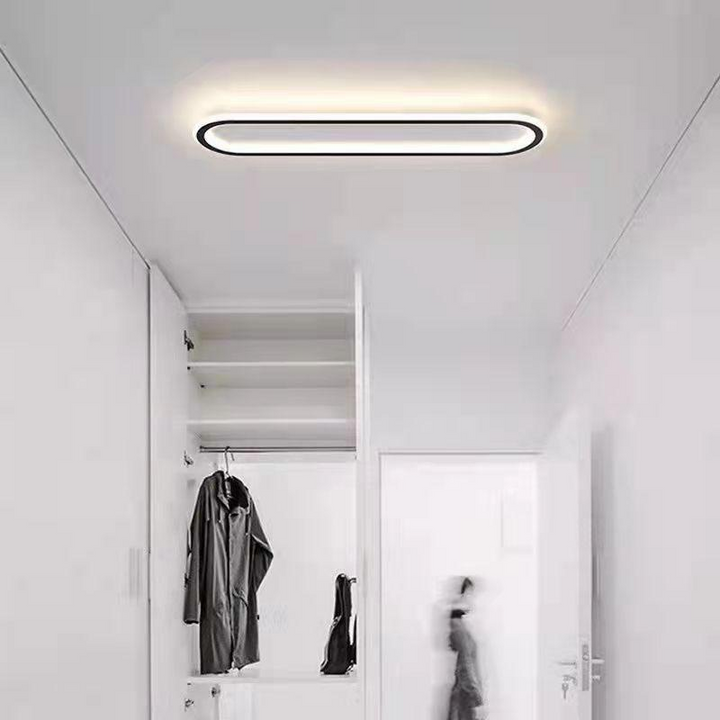 LED-Deckenleuchte oval dimmbar mit Farbwechsel – flach & modern