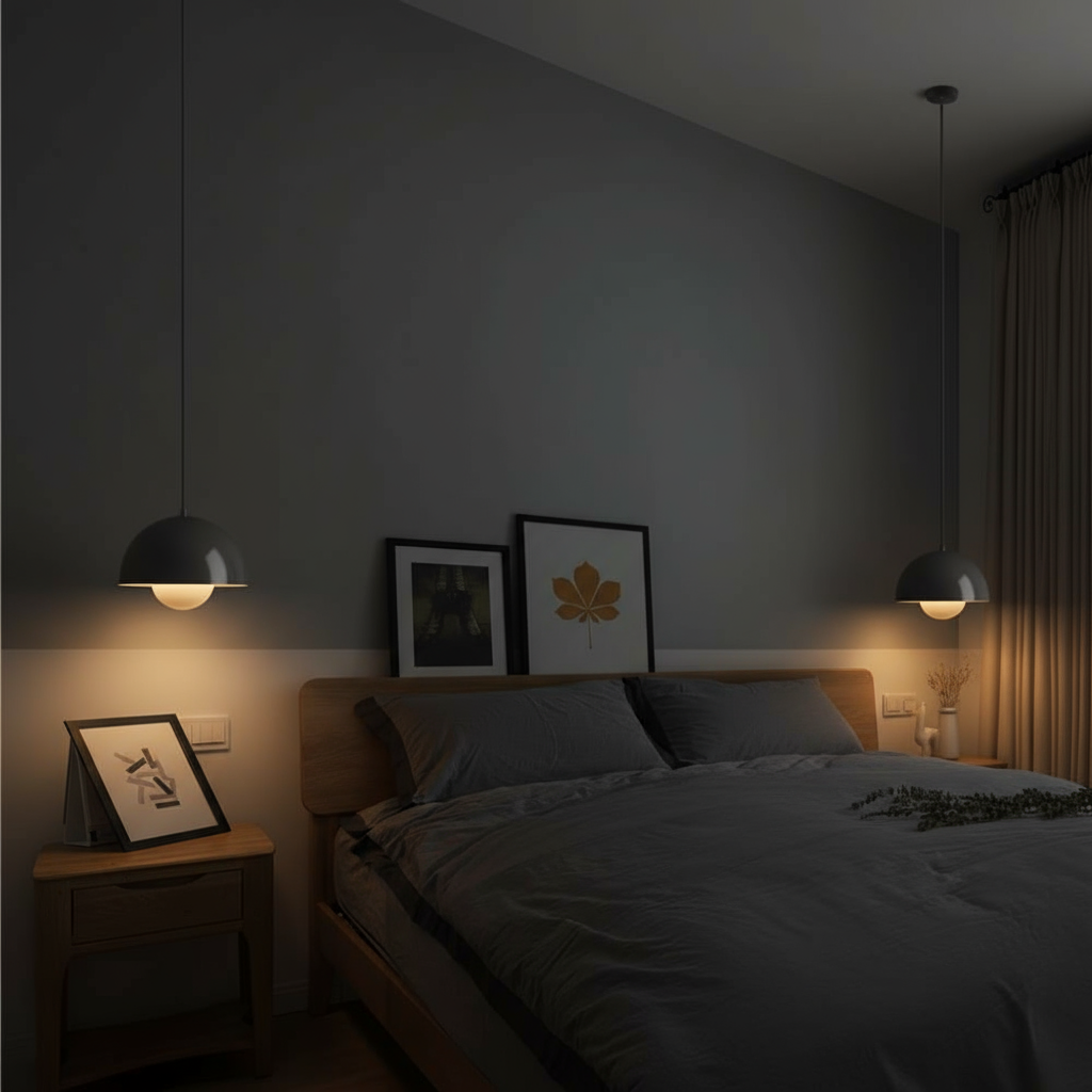 Pendelleuchte mit dimmbarer Lichtkuppel