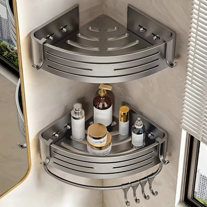 Duschablage Ecke Aluminium – Wandregal selbstklebend ohne Bohren