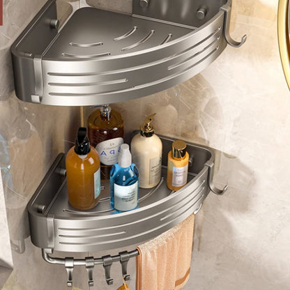 Duschablage Ecke Aluminium – Wandregal selbstklebend ohne Bohren